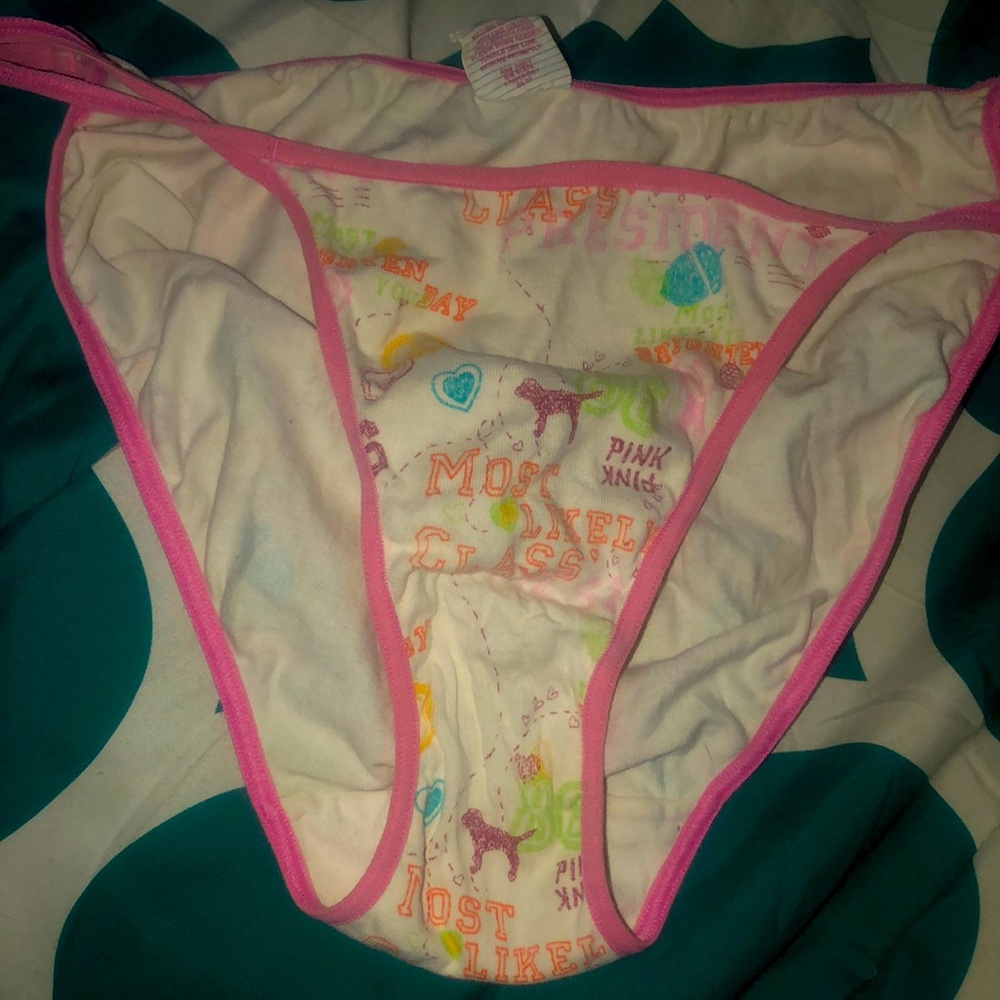 Pink Victoria’s Secrets Low Rise Double String Bikini